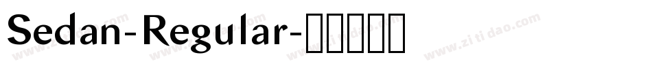 Sedan-Regular字体转换