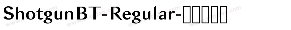 ShotgunBT-Regular字体转换