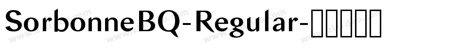 SorbonneBQ-Regular字体转换
