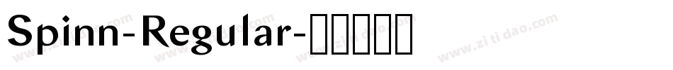 Spinn-Regular字体转换