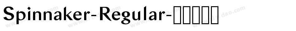 Spinnaker-Regular字体转换