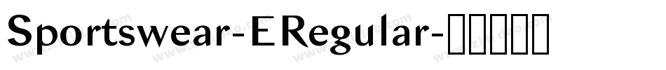 Sportswear-ERegular字体转换