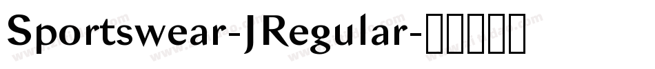 Sportswear-JRegular字体转换