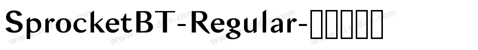 SprocketBT-Regular字体转换