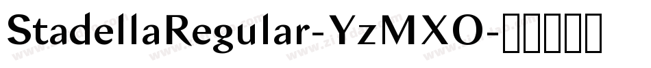 StadellaRegular-YzMXO字体转换