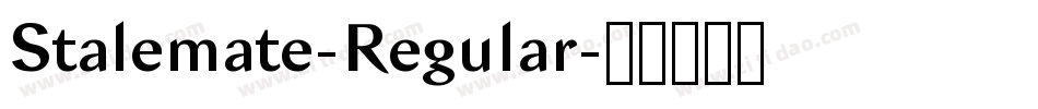 Stalemate-Regular字体转换