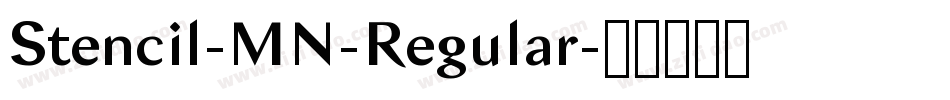 Stencil-MN-Regular字体转换