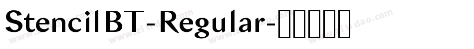 StencilBT-Regular字体转换