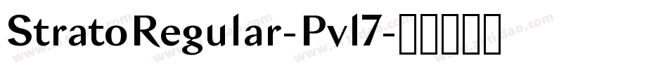 StratoRegular-Pvl7字体转换