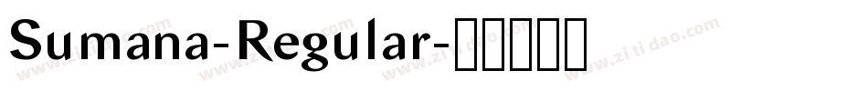 Sumana-Regular字体转换