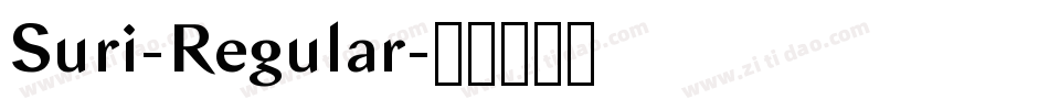 Suri-Regular字体转换