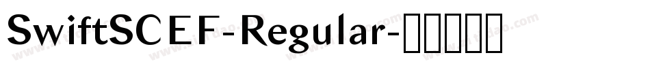 SwiftSCEF-Regular字体转换