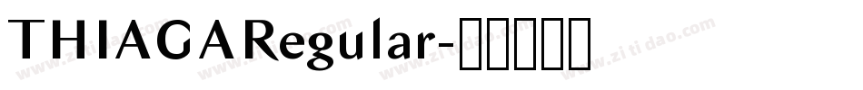 THIAGARegular字体转换