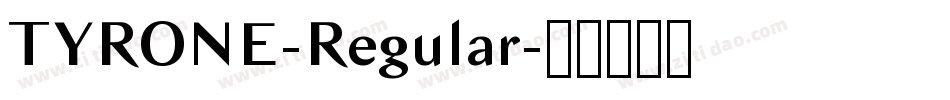 TYRONE-Regular字体转换