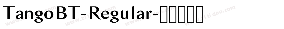 TangoBT-Regular字体转换