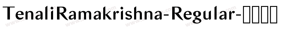 TenaliRamakrishna-Regular字体转换