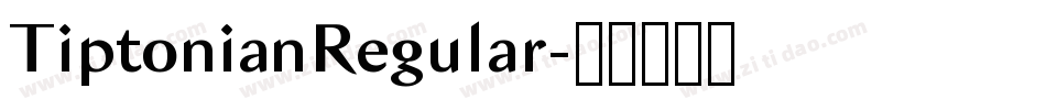 TiptonianRegular字体转换
