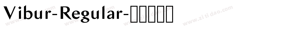 Vibur-Regular字体转换