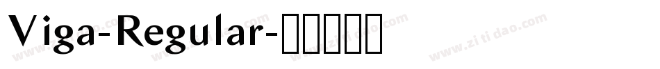 Viga-Regular字体转换