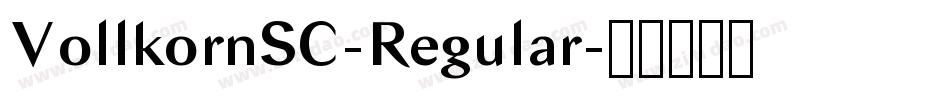VollkornSC-Regular字体转换