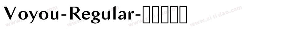 Voyou-Regular字体转换