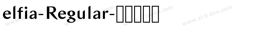 elfia-Regular字体转换
