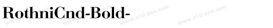 RothniCnd-Bold字体转换