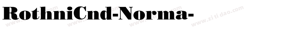 RothniCnd-Norma字体转换