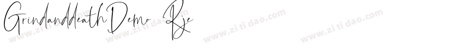 GrindanddeathDemo-2Rje字体转换