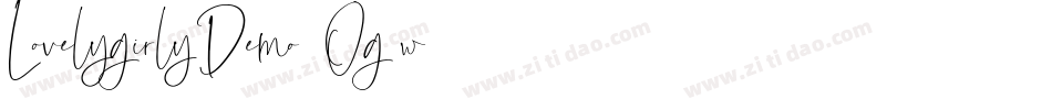 LovelygirlyDemo-2Og0w字体转换