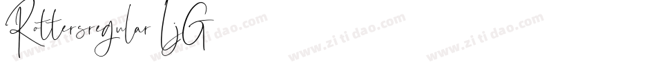 Rottersregular-LjG4字体转换