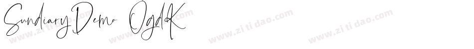 SundiaryDemo-2OgdK字体转换
