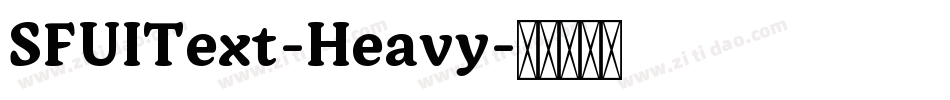 SFUIText-Heavy字体转换