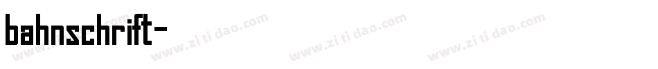 bahnschrift字体转换
