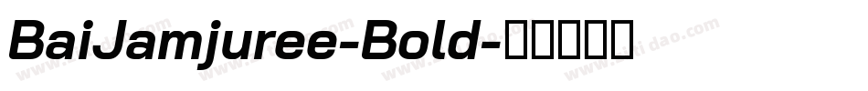 BaiJamjuree-Bold字体转换