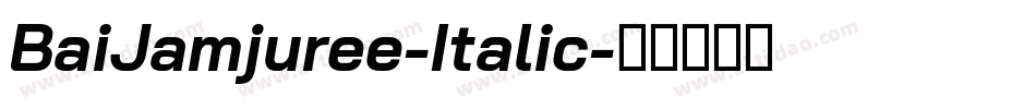 BaiJamjuree-Italic字体转换