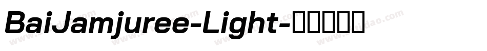 BaiJamjuree-Light字体转换