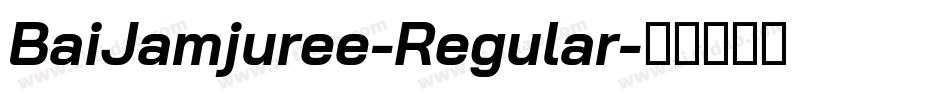 BaiJamjuree-Regular字体转换