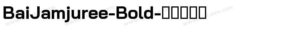 BaiJamjuree-Bold字体转换