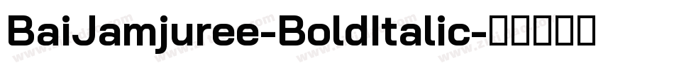 BaiJamjuree-BoldItalic字体转换