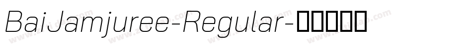 BaiJamjuree-Regular字体转换