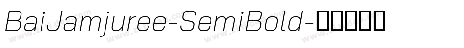 BaiJamjuree-SemiBold字体转换