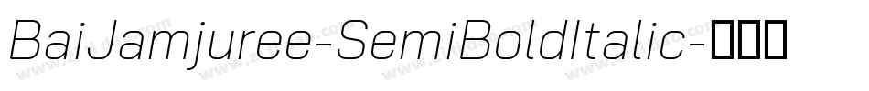 BaiJamjuree-SemiBoldItalic字体转换