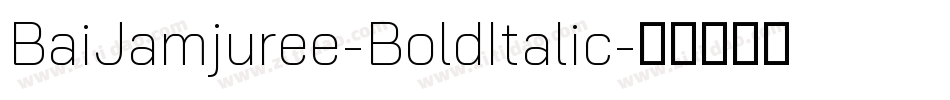 BaiJamjuree-BoldItalic字体转换