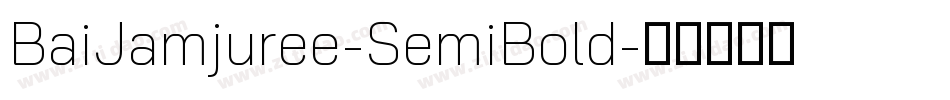 BaiJamjuree-SemiBold字体转换