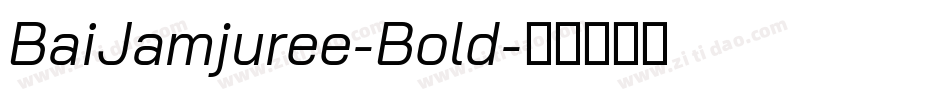 BaiJamjuree-Bold字体转换