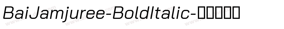 BaiJamjuree-BoldItalic字体转换