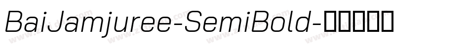 BaiJamjuree-SemiBold字体转换