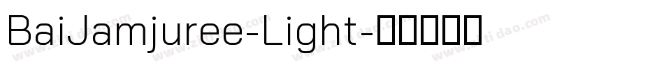 BaiJamjuree-Light字体转换