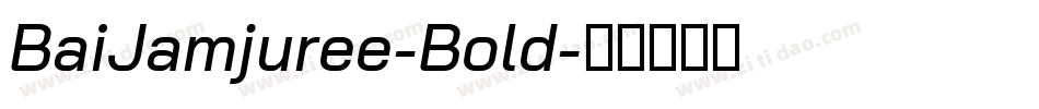 BaiJamjuree-Bold字体转换